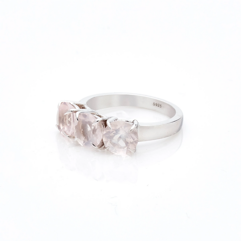 Nostalgia Ring - Rose Quartz + Silver