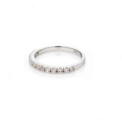 Eternity Ring - Rose Quartz + Silver