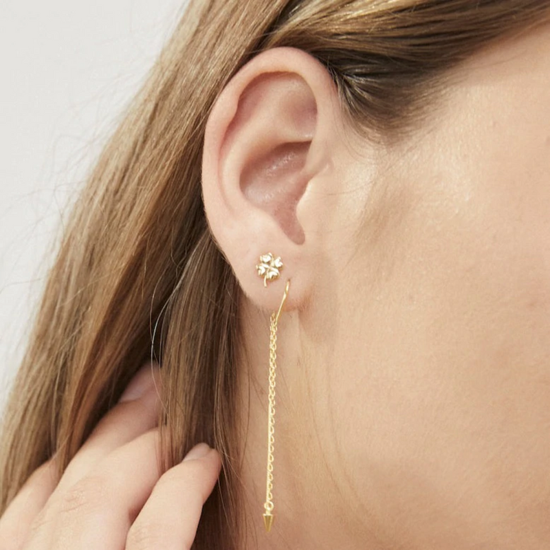 Gold thread 2025 earrings nz