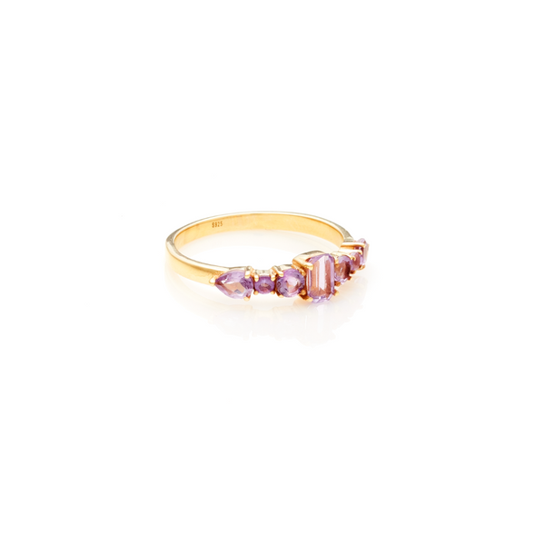 Theia Ring Amethyst - Gold