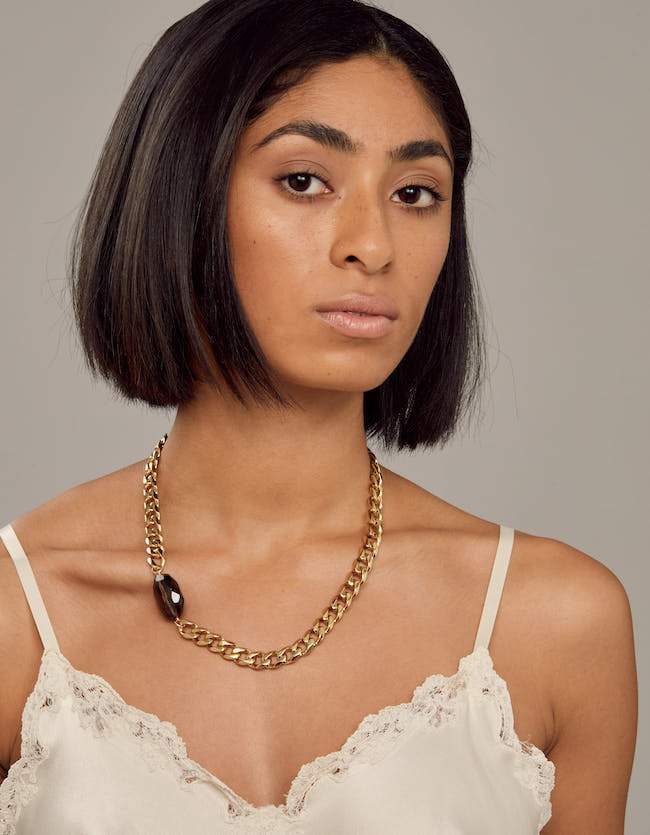 Chunky Choker - Smokey Quartz