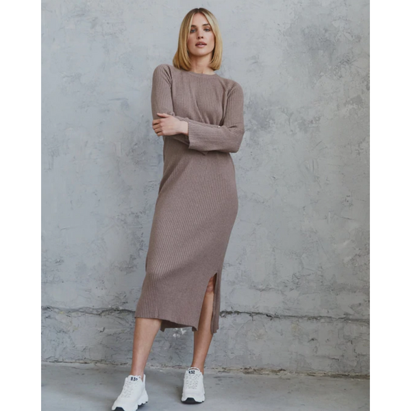 Indy Cashmere knit dress - Taupe