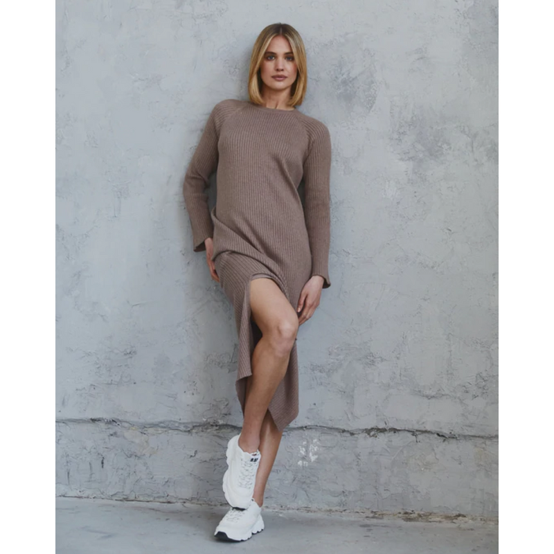 Indy Cashmere knit dress - Taupe