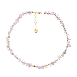 Amuleto Choker Amethyst Chip Necklace